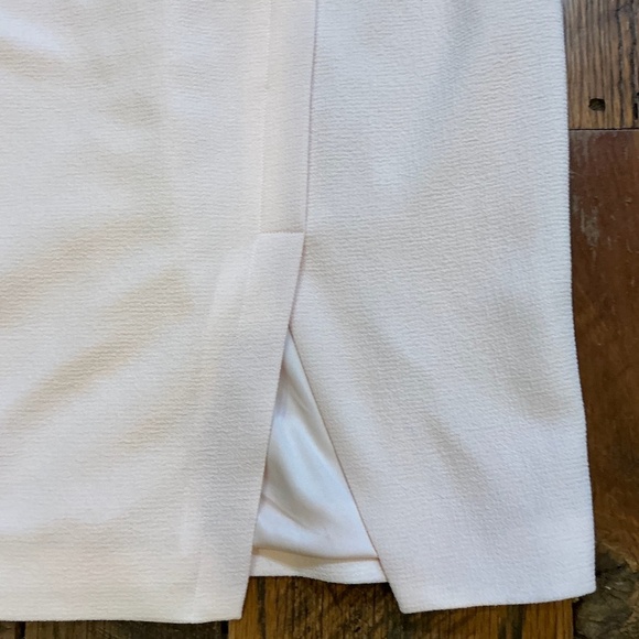 White House Black Market Blush Pink Belted Sheath Dress Size 4 - Picture 10 of 12